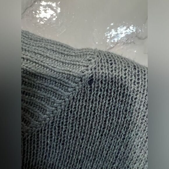 NEW Melrose & Market Women's Mock Neck Grey and Blue Sweater Dress Size M - Picture 6 of 11